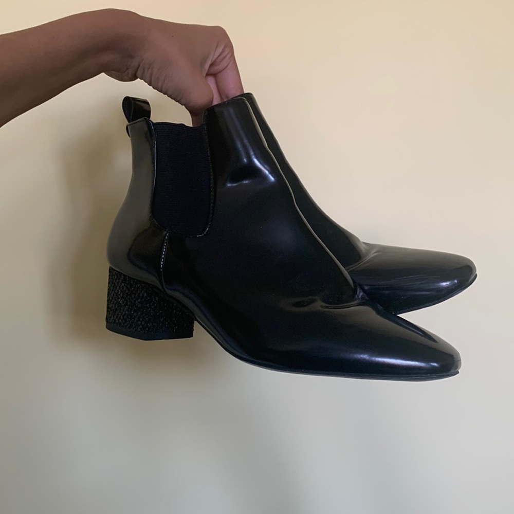 Black expression booties